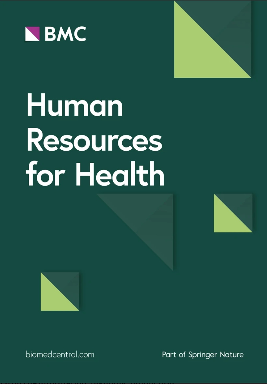 Human Resources for Health Cover